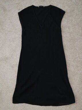 NWOT T BY ALEXANDER WANG SILK BLACK MINI DRESS XS